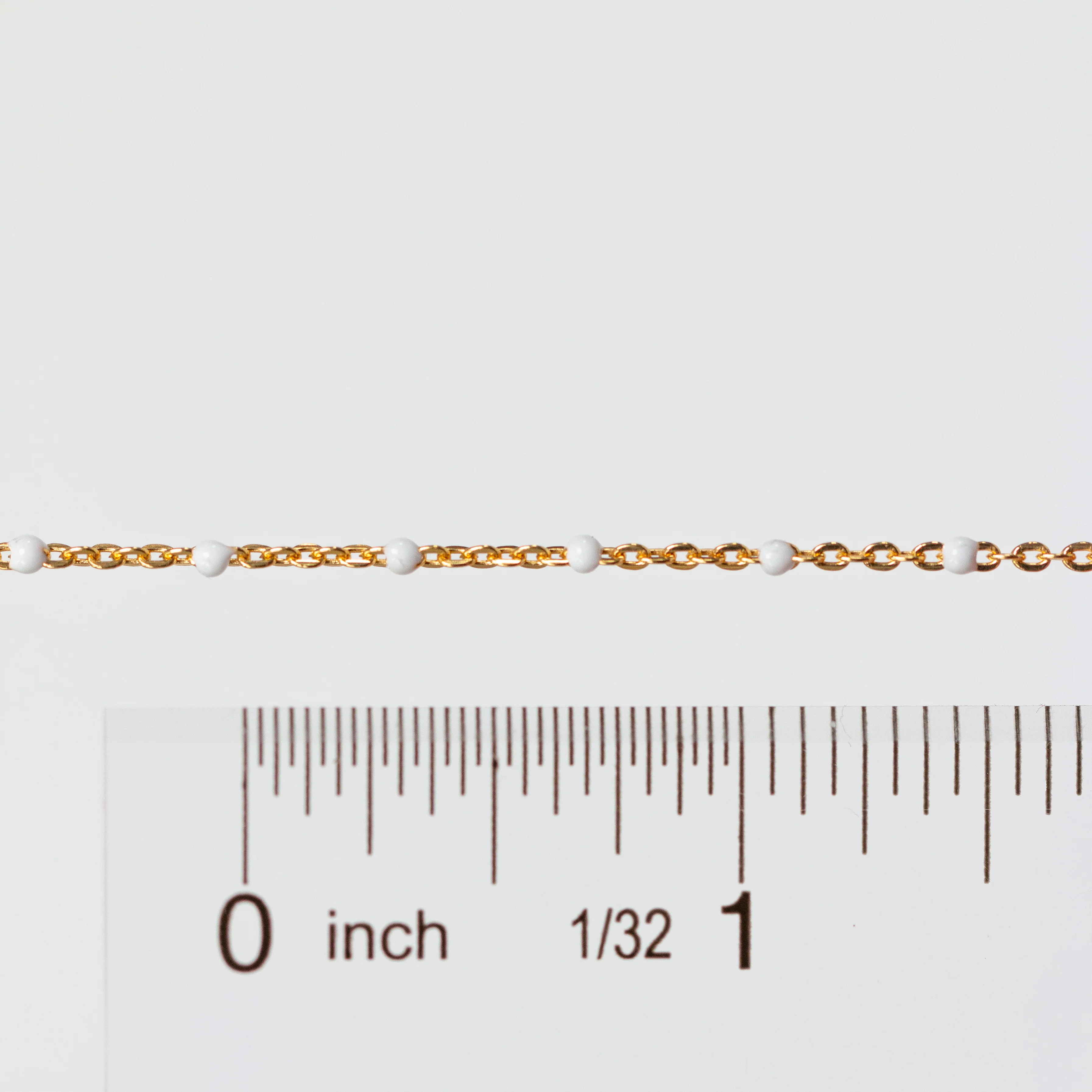 Hazel Permanent Jewelry Chain, DC Cable with Enamel Beads, Available in Silver and Gold Options - Image 5